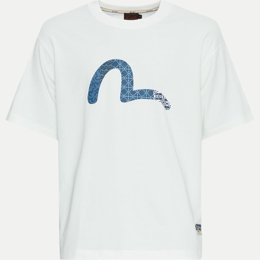 EVISU T-shirts SEAGULL PRINT PINS TEE 2ESHTM4TS7068 OFF WHITE